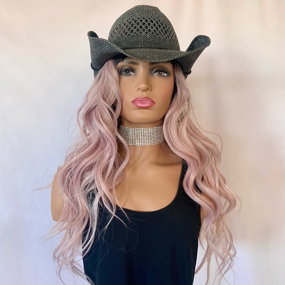 Very Pretty “Put On & Go” Pearl Pink 28” Premium Fiber Headband Wig - Picture 3 of 9